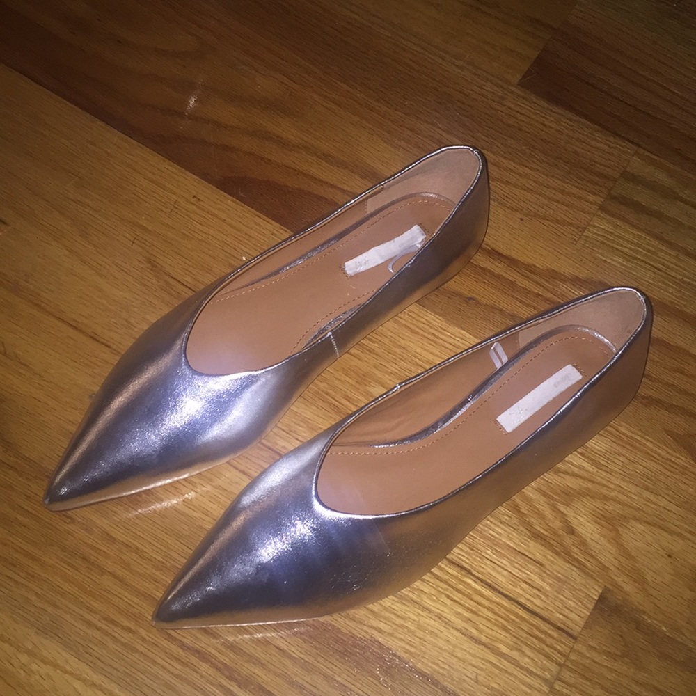 Brand New Silver Pointy shoe